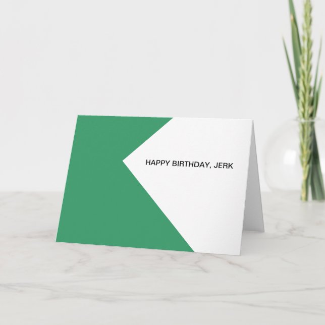 Alles Gute zum Geburtstag, Ruck Karte (Vorderseite)