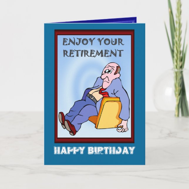 Alles Gute zum Geburtstag, Ruhestand Karte (Vorderseite)