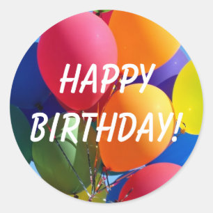 Alles Gute zum Geburtstag! Runder Aufkleber