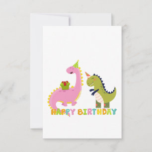 Alles Gute zum Geburtstag Saurus Dankeskarte
