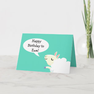 Alles Gute zum Geburtstag! Schafskarte Karte