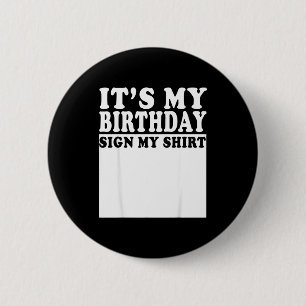 Alles Gute zum Geburtstag Schild Mein Bday Party L Button
