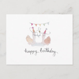 Alles Gute zum Geburtstag Schnecken Postkarte