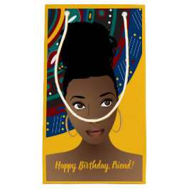 Alles Gute zum Geburtstag! Schwarze Frau, Inspirie Kleine Geschenktüte