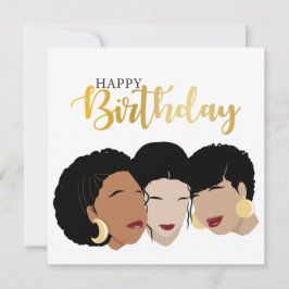 Alles Gute zum Geburtstag! Schwarze Frauen, Schwes Karte