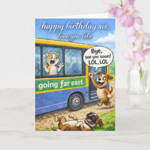 Alles Gute zum Geburtstag Schwester de Karte