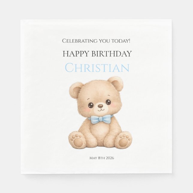 Alles Gute zum Geburtstag Servietten (Vorderseite)