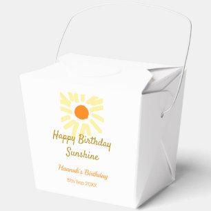 Alles Gute zum Geburtstag Sonnenschein gelbe orang Geschenkschachtel