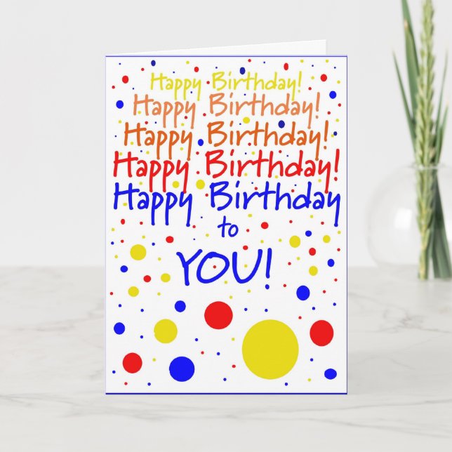 Alles Gute zum Geburtstag! Spaß Karte (Vorderseite)