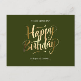 Alles Gute zum Geburtstag Spezialtag Feiertagspostkarte