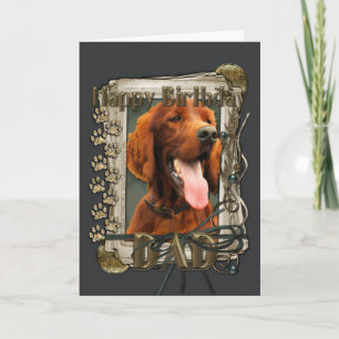 Alles Gute zum Geburtstag - Stone Paws - Irish Set Karte