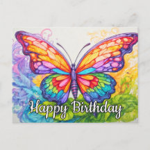 Alles Gute zum Geburtstag Süße Retro-Schmetterling