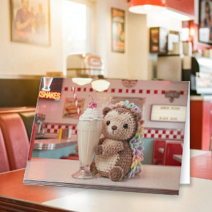 Alles Gute zum Geburtstag Süßer Igel im Diner Karte