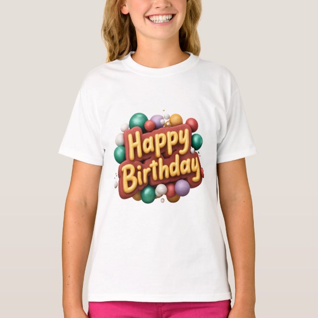 Alles Gute zum Geburtstag T-Shirt (Vorderseite)