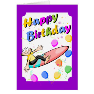 Alles Gute zum Geburtstag, tapferer Surfer