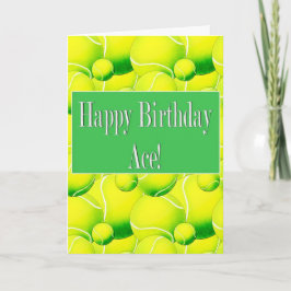 Alles Gute zum Geburtstag, Tennisball-Karte Karte
