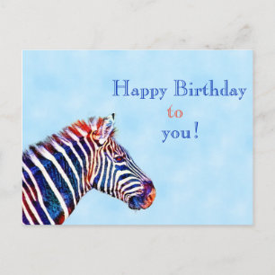 Alles Gute zum Geburtstag Tierliebhaber Postkarte