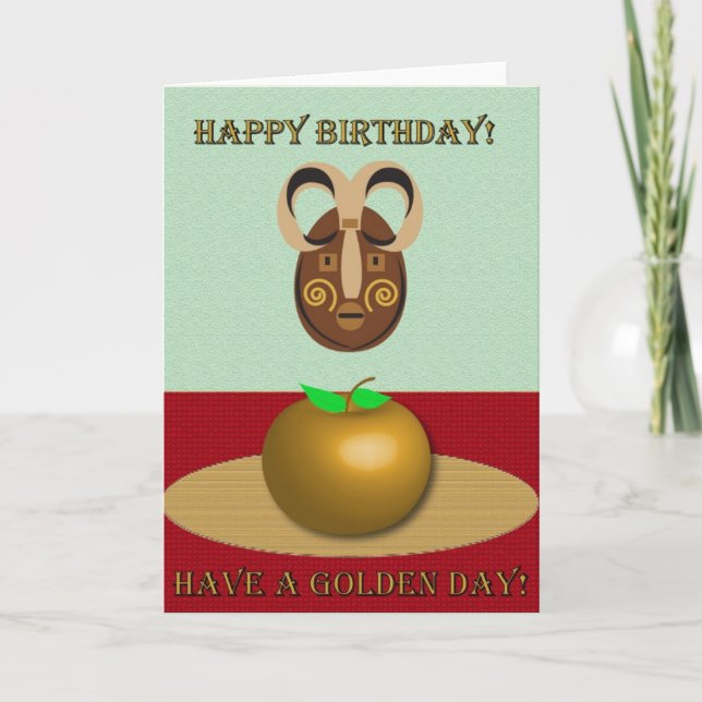Alles Gute zum Geburtstag - Tiki Karte (Vorderseite)