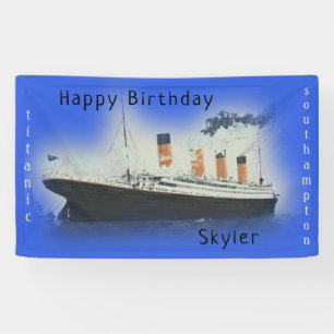 Alles Gute zum Geburtstag Titanic Schiff Name Mari Banner