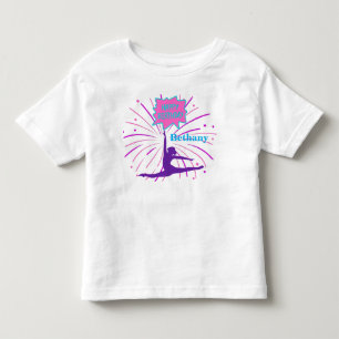 Alles Gute zum Geburtstag Turnen Personalisiert Kleinkind T-shirt