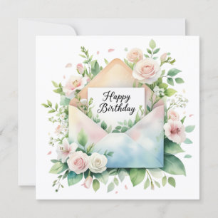 Alles Gute zum Geburtstag und warme Grüße Feiertagskarte