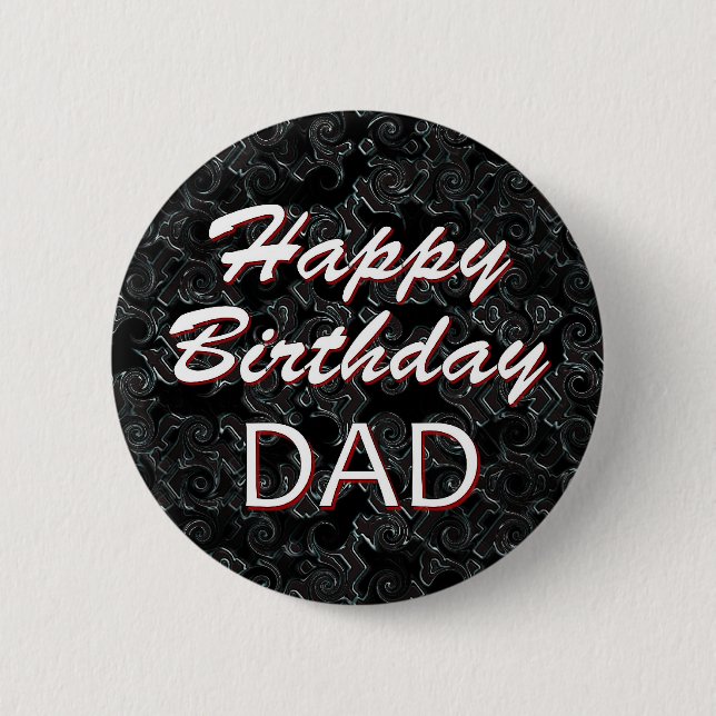 Alles Gute zum Geburtstag VATER Button (Vorderseite)