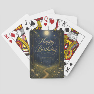 Alles Gute zum Geburtstag Verzauberter Wald Mondli Spielkarten