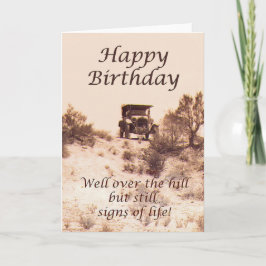 Alles Gute zum Geburtstag, Vintage Karte, über dem Karte