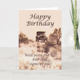 Alles Gute zum Geburtstag, Vintage Karte, über dem Karte
