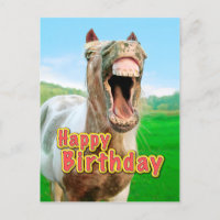 Alles Gute zum Geburtstag vom glücklichen Pferd