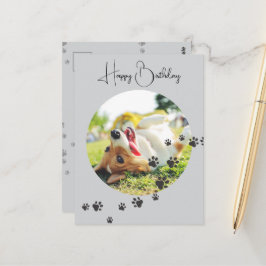 Alles Gute zum Geburtstag von Deinem Felligen Freu Postkarte