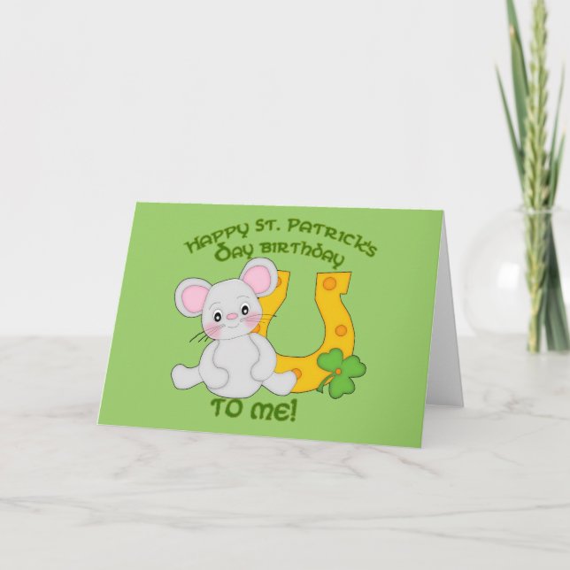 Alles Gute zum Geburtstag von St. Patrick! Karte (Vorderseite)