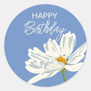 Alles Gute zum Geburtstag während der sommerlichen Runder Aufkleber