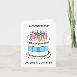 Alles Gute zum Geburtstag wie ein Sohn für mich Karte