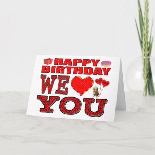 Alles Gute zum Geburtstag Wir Liebe Karte