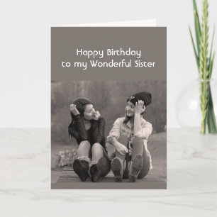 Alles Gute zum Geburtstag wundervolle Schwester In Karte