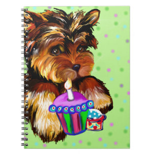 ALLES GUTE ZUM GEBURTSTAG YORKIE POO NOTIZBLOCK