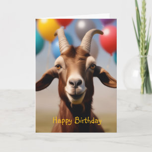 Alles Gute zum Geburtstag Ziege Karte