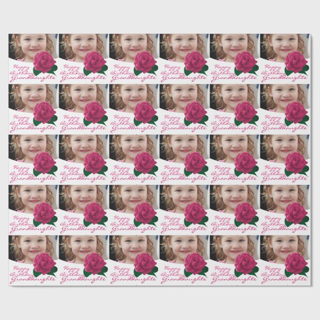 Alles Gute zum Geburtstagenkelinrosa Packpapier (Flach)