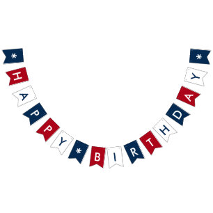 Alles- Gute zum Geburtstagfeier irgendeine Farbe Wimpelkette