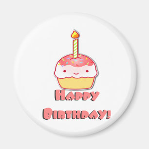 Alles- Gute zum Geburtstagkleiner kuchen Magnet