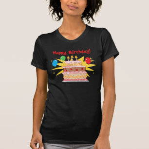Alles- Gute zum Geburtstagkuchen und Ballone T-Shirt