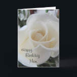 Alles- Gute zum GeburtstagMama-weiße Rose Karte<br><div class="desc">Eine perfekte weiße Rose und ein schöner Vers und ein Zitat nach innen,  dieses ist alle,  die Sie Ihre Mutter auf ihrem Geburtstag glücklich machen müssen! Sie können den inneren Vers besonders anfertigen,  wenn Sie wollen.</div>