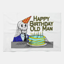 Alles- Gute zum Geburtstagspinnen-Netz-alter Mann