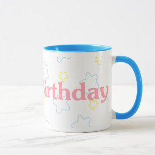 Alles- Gute zum Geburtstagsterne Tasse