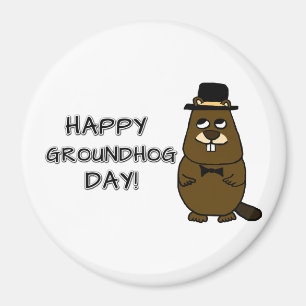 Alles Gute zum Groundhog Day! Magnet