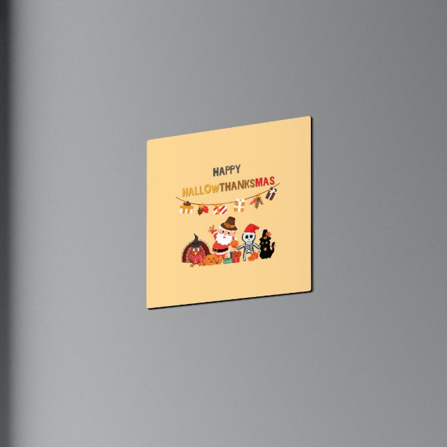 Alles Gute zum hallowthanksmas! Saisonale Magnetka Magnetkarte (Von Creator hochgeladen)