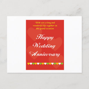 Alles Gute zum Hochzeitstag Postkarte