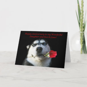 Alles Gute zum Hochzeitstag Tochter und Schwiegers Karte