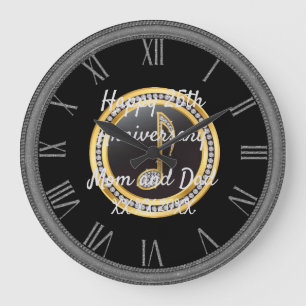 Alles Gute zum Jubiläum Große Wanduhr